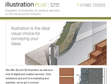 Tablet Screenshot of illustrationplus.co.uk